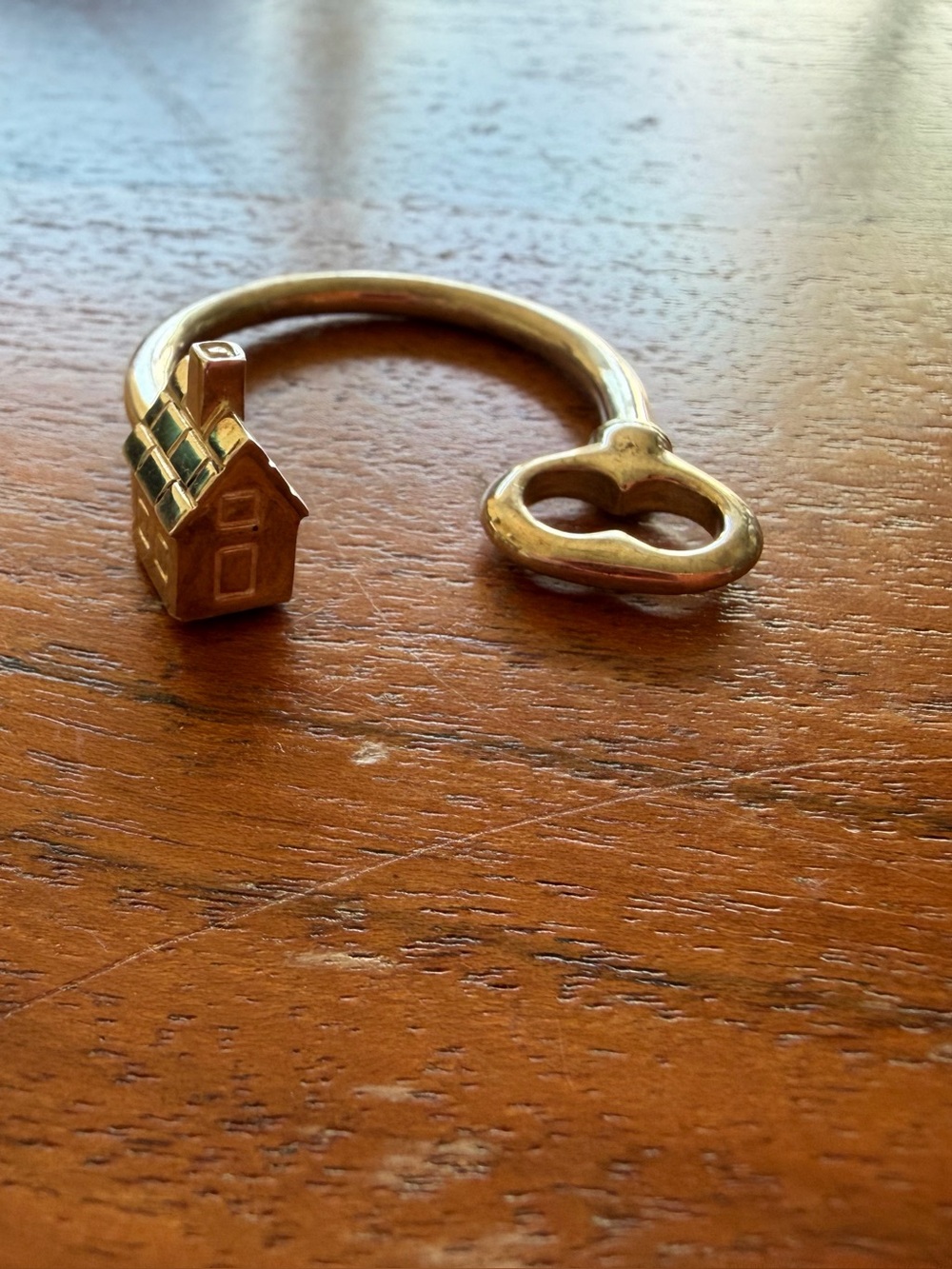 Tiffany & Co. Gold House-and-Key Ring Holder